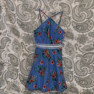 Halter top flowy dress